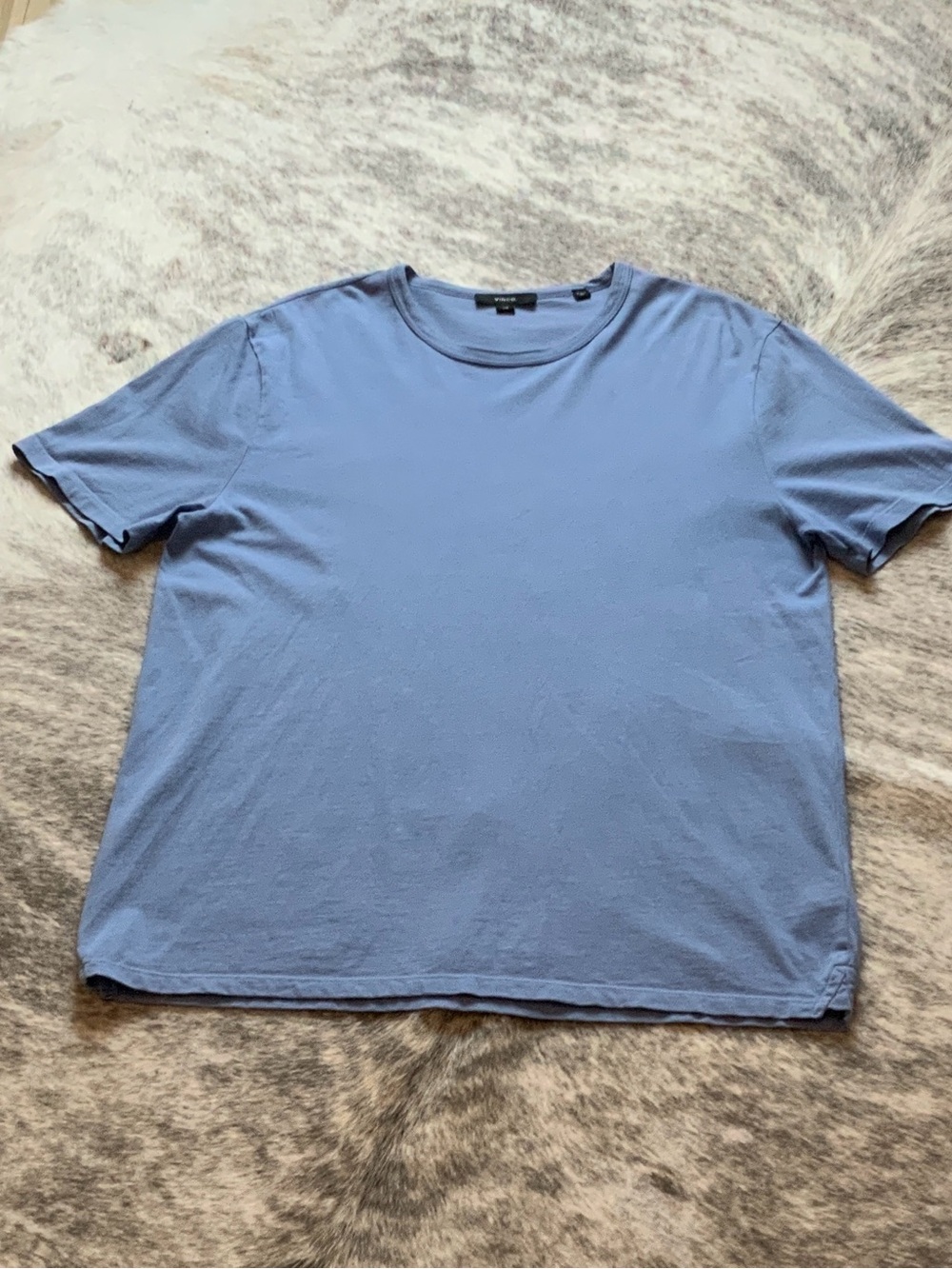 Vince Light Blue Crewneck Short Sleeve Tee